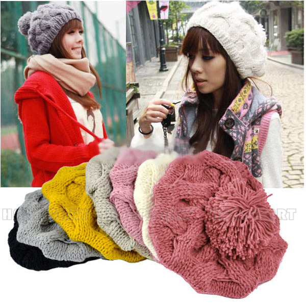 ο м  ̵ & S  & S ȣ   混  ũ  ߰ ܿ   ĸ 10    PJ096/New Fashion Womens Lady&s Girl&s Hobo Beret Braided Baggy Bea